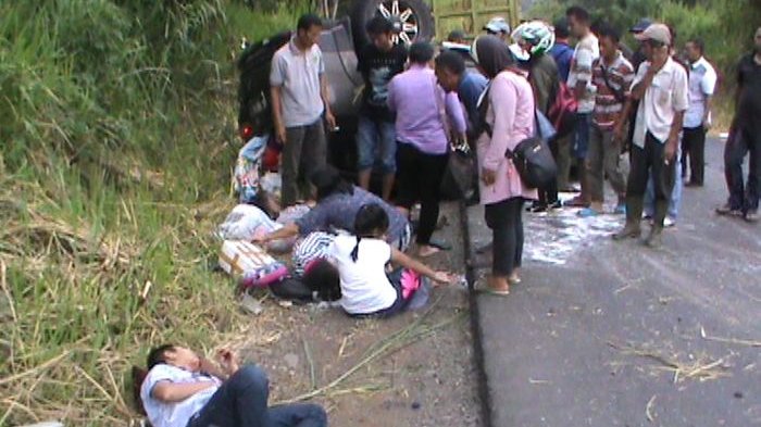 Warga Perumnas Sako Palembang Tewas Kecelakaan Tunggal di Lahat, Istri dan Anaknya Luka-luka