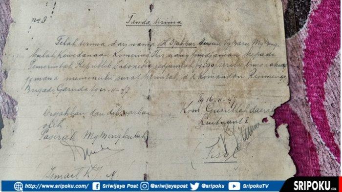 Surat Pinjaman Utang Negara ke Warga di Tanjung Lubuk OKI