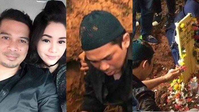 Tak Kuasa Tahan Kesedihan, Tangis Suami Saphira Indah Pecah saat Kumandangkan Azan di Pemakaman