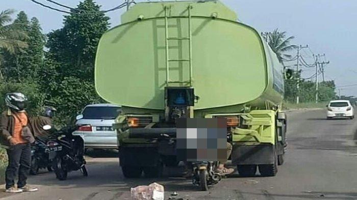 Tabrak Bagian Belakang Truk Tangki di Jalan Nurdin Panji Palembang, Seorang Karyawan Swasta Tewas