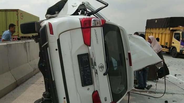 Jaksa Fungsional di Lampung Ini Kendarai Avanza, Kecelakaan di Tol Trans Sumatera Wilayah Lampung