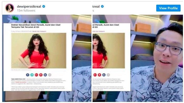 Belum Kelar Perseteruan dengan Kartika Putri, Kini Dokter Richard Lee Berurusan dengan Dewi Perssik