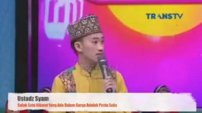 Viral, Video Ustaz Syam Ceramah 'Pesta Seks' di Televisi Bikin Netter Geram. KPI Bereaksi
