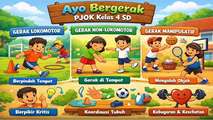 10 Latihan Soal HOTS PJOK Kelas 4 SD Materi Bab 1 Ayo Bergerak Tahun Ajaran 2026/2027 - Sripoku.com