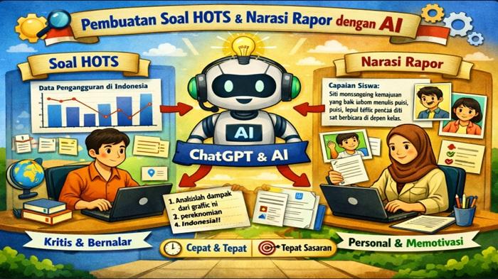 Kumpulan Prompt ChatGPT Terbaik untuk Guru Membuat Soal HOTS dan Asesmen Rapor Kurikulum Merdeka - Sripoku.com