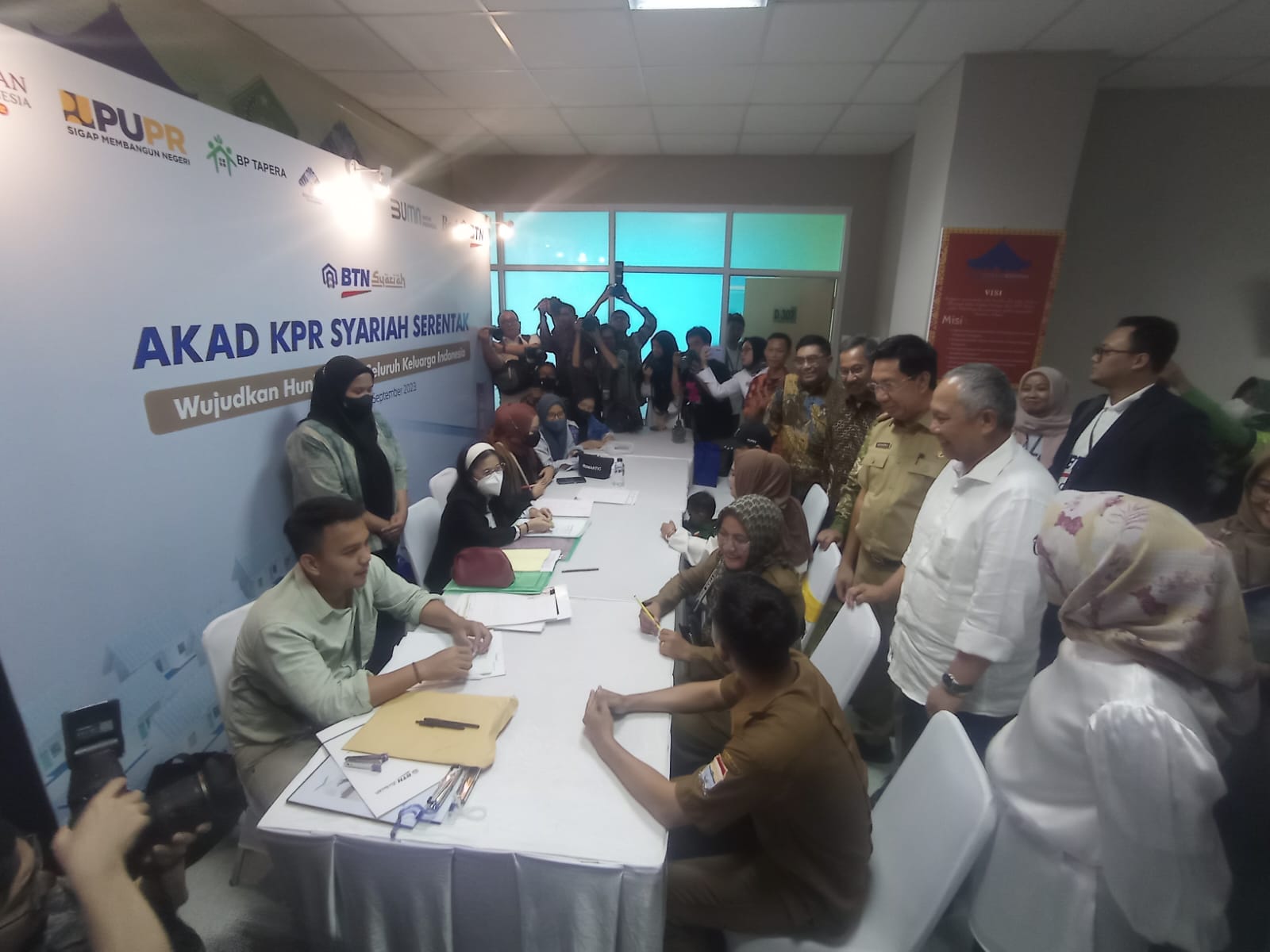 Bank BTN Gelar Akad Massal KPR Syariah di Palembang, 2.300 Unit Rumah Siap Akad Kredit