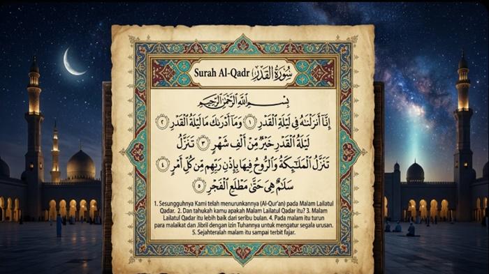 Bacaan Surat Al-Qadar dan Al-Kautsar Dianjurkan Dibaca saat Sholat Kafarat, Mohon Ampunan