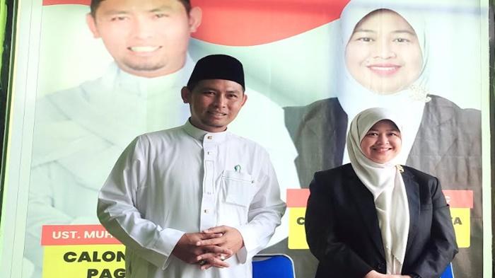 Ustad Muhaemin-Dr Elvera Deklarasi Maju Pilwako Pagar Alam, Usung Moto 'Pagar Alam Bershalawat'