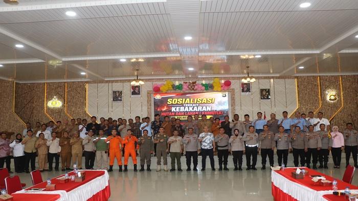 Cegah Bencana Kabut Asap, Kapolres OKU Timur Pimpin Koordinasi Strategis Lintas Sektoral - Sripoku.com