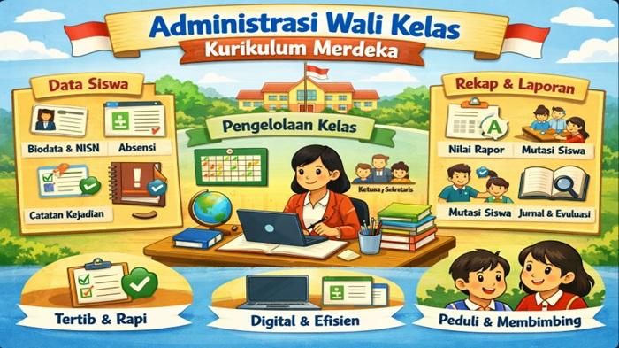 Contoh Format Administrasi Wali Kelas 2026/2027 Format Excel dan Word, Lengkap dan Siap Edit! - Sripoku.com