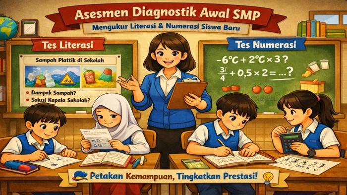 Contoh Soal Asesmen Diagnostik Awal Jenjang SMP Tahun Ajaran 2026/2027 - Sripoku.com