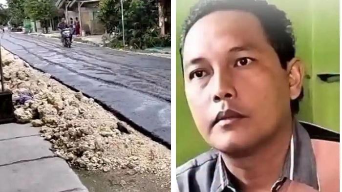 Penyebab Ketua RT di Blora Nekat Terobos Jalan Baru Dicor Viral Diungkap, Kinerja Kontraktor Disorot