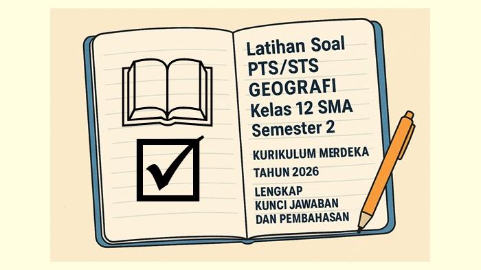 Soal PTS/STS Geografi Kelas 12 SMA Semester 2 Kurikulum Merdeka Tahun 2026 Lengkap Kunci Jawaban