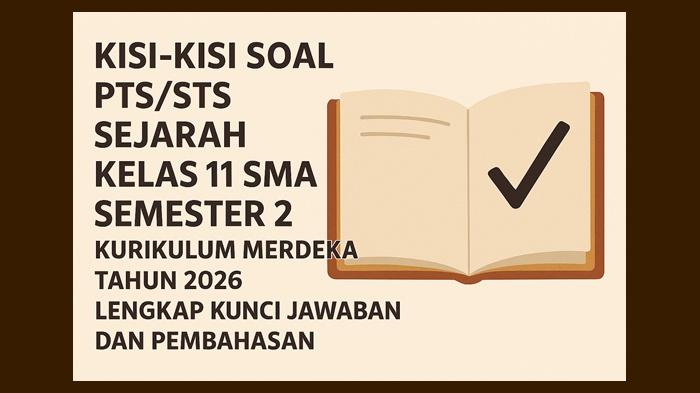 Kisi-kisi Soal PTS/STS Sejarah Kelas 11 SMA Semester 2 Kurikulum Merdeka Tahun 2026 dan Pembahasan