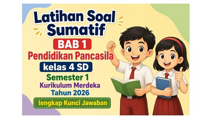 Latihan Soal Sumatif BAB 1 Pendidikan Pancasila kelas 4 SD Semester 1 Kurikulum Merdeka Tahun 2026 - Sripoku.com