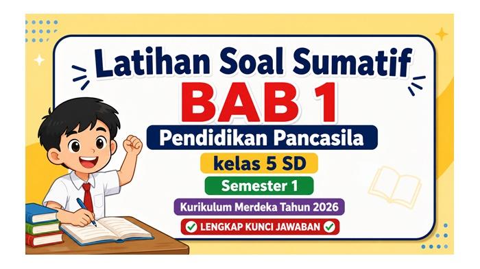 Latihan Soal Sumatif BAB 1 Pendidikan Pancasila kelas 5 SD Semester 1 Kurikulum Merdeka Tahun 2026 - Sripoku.com