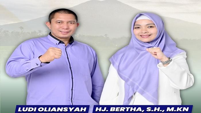 Pamit Maju Pilwako Pagar Alam 2024, Ludi-Bertha Klaim Didukung Enam Parpol Ini