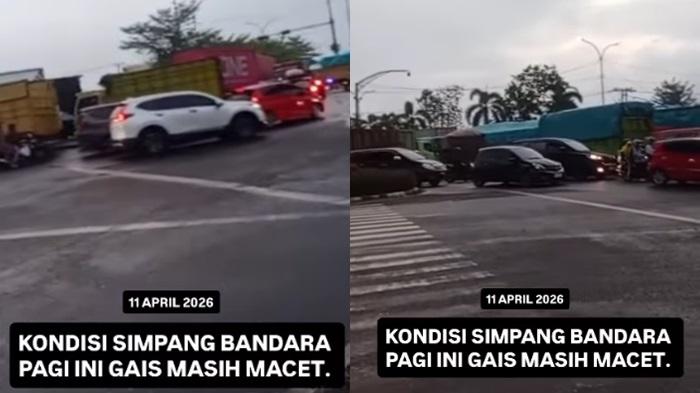 Breaking News: Jalan Palembang-TAA Banyuasin Macet Total, Kendaraan Mengular Hingga Simpang Bandara