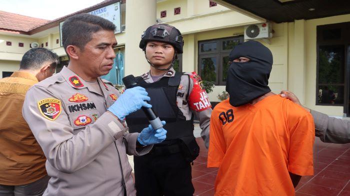 Polres OKU Selatan Ungkap Motif Mantan Suami Habisi Nyawa Suami Mantan Istri, di Kebun Sawit