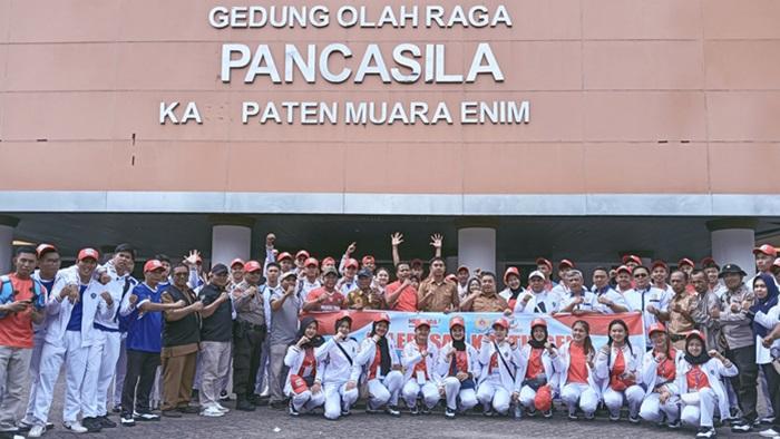 Muara Enim Siap Mendulang Medali, Kontingen Pertama Porprov Sumsel XV Resmi Dilepas