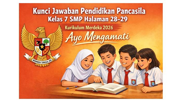 Kunci Jawaban Pendidikan Pancasila Kelas 7 SMP Halaman 28-29 Kurikulum Merdeka 2026, Ayo Mengamati - Sripoku.com