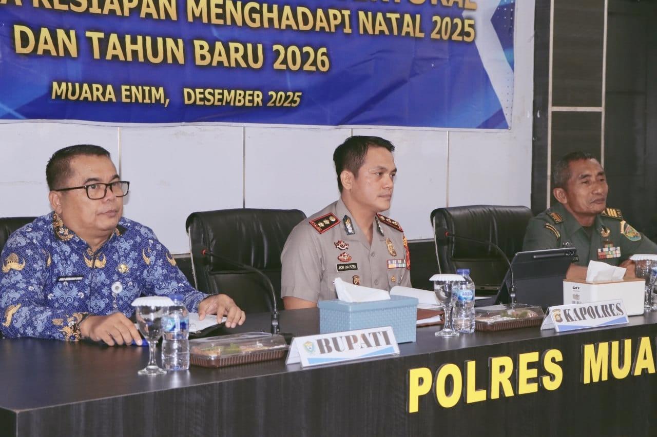 Polres Muara Enim Gelar Rakor Amankan Nataru 2025
