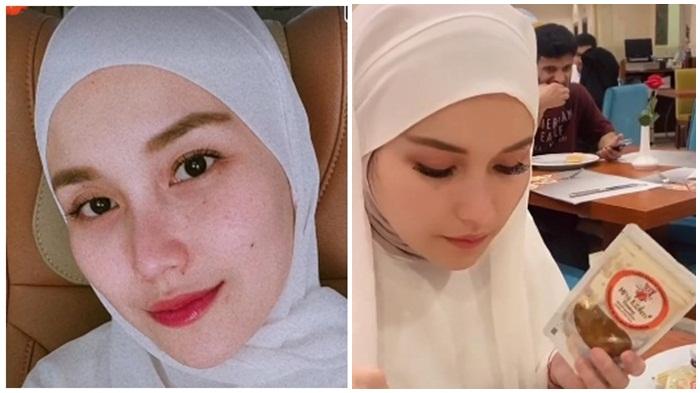 POTRET Cantik Ayu Ting Ting Kenakan Hijab & Busana Syari Saat Ibadah Umroh: Jabah Semua Doa Hambamu