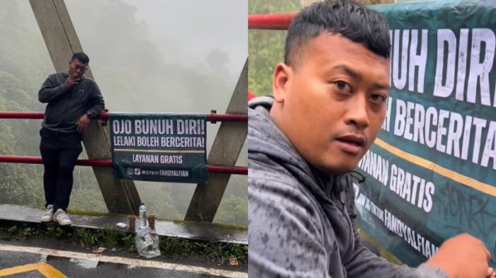 Jembatan Cangar Jadi Lokasi Viral Orang Akhiri Hidup, Pria Ini Sediakan Layanan Curhat Gratis