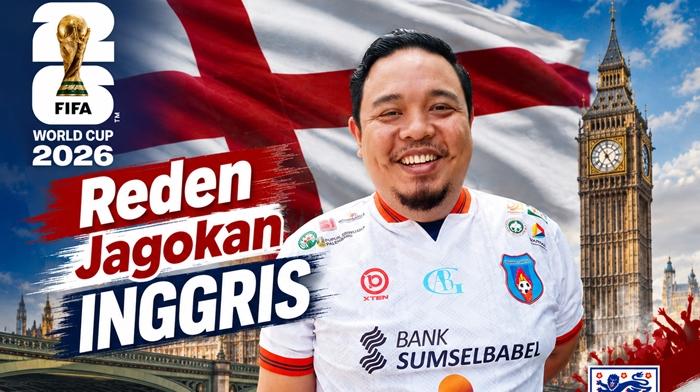 Raden Wakil Ketua LOC Sumsel United Jagokan Inggris Juara Piala Dunia 2026 - Sripoku.com