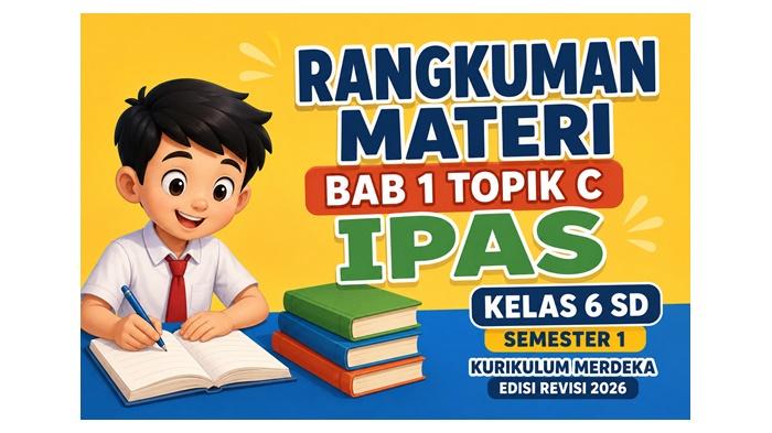 Rangkuman Materi BAB 1 Topik C IPAS Kelas 6 SD Semester 1 Kurikulum Merdeka Edisi Revisi 2026 - Sripoku.com