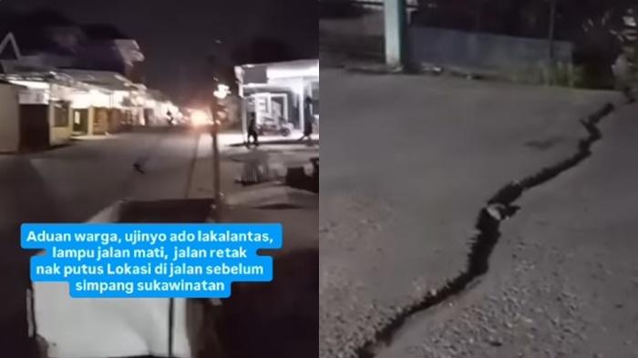 Viral Jalan Retak di Sukawinatan Palembang Sebabkan Lakalantas, Walikota Ratu Dewa Turun Tangan