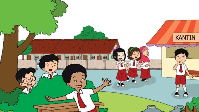 Soal PTS/UTS Tema 5 Subtema 3 Kelas 1 SD Semester 2 Lengkap Kunci Jawaban, Pengalamanku di Sekolah