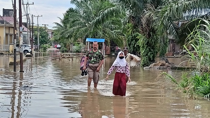 Banjir di SMK Gajah Mada Dikeluhan Orangtua Siswa