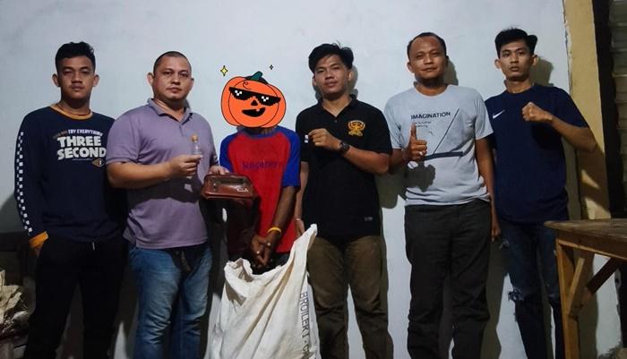 Pemuda Jagoan Ini Curi Brondolan Sawit di Muara Kuang Ogan Ilir, Polisi Temukan Sabu Digeledah - Sripoku.com