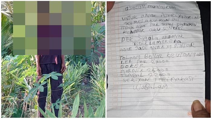 Tinggalkan Surat Wasiat, Pria di Sematang Borang Palembang Nekat Akhiri Hidup Diduga Gegara Utang - Sripoku.com
