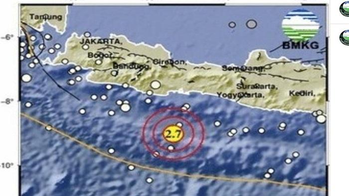 Gempa Magnitudo 2,7 Guncang Laut Selatan Pangandaran, Warga Diimbau Tetap Tenang