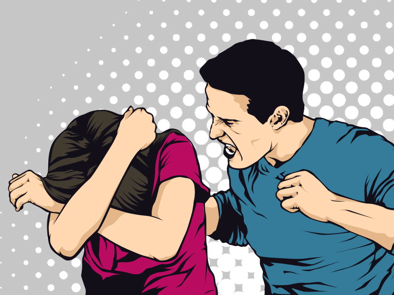 Pria di Muratara Aniaya Istri Muda Hingga Babak Belur di Depan Umum