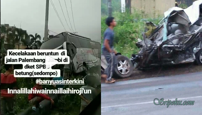 Meninggal di Tempat Ini Data 7 Korban Kecelakaan Beruntun di Betung Banyuasin, Asal Lampung