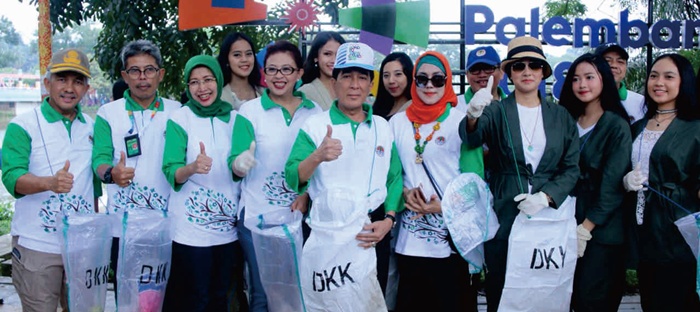 Marcela Zalianti Hadiri Puncak Peringatan Hari Peduli Sampah Nasional di Kambang Iwak