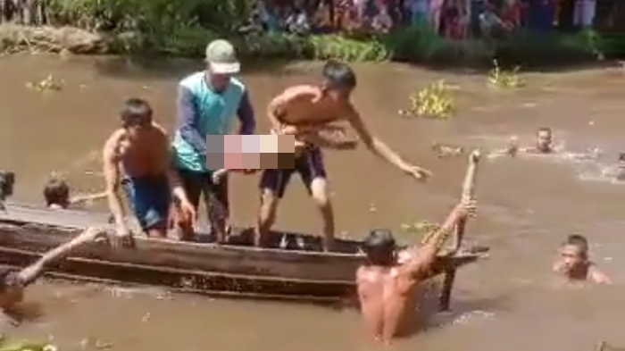 Sandal Ungkap Keberadaan Tubuh Mifta Bocah Empat Tahun Tenggelam di Sungai Komering OKI