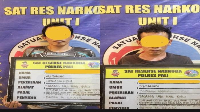 Hendak Bertransaksi Sabu, Dua Pria di Talang Pipa PALI Diringkus Polisi - Sripoku.com