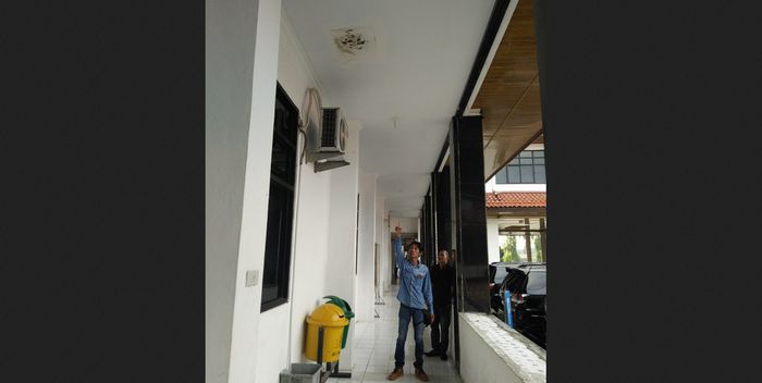 Baru Direhab, Plafon Kantor Bupati OKI Rusak