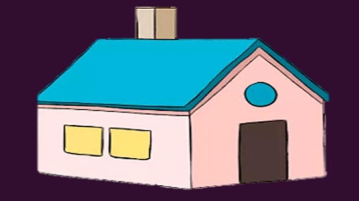 20 Latihan Soal seni Rupa Kelas 4 SD Unit 1 Kurikulum Merdeka & Jawaban, Menggambar Rumah Tetangga