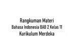 Ringkasan Materi Bahasa Indonesia kelas 11 SMA Bab 2 Menyajikan Berita Inovasi yang Menghibur