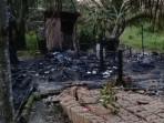 Rumah Semi Permanen di Sungai Rambutan Ogan Ilir Hendak Renovasi Hangus Terbakar