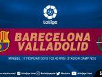 Link Streaming La Liga Spanyol Barcelona vs Valladolid, Live Siaran Langsung di SCTV