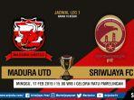 Link Streaming Online 16 Besar Piala Indonesia Madura United vs Sriwijaya FC, Live di PSSI TV