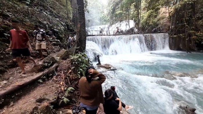 Pengunjung Air Terjun Piala Banggai Capai 150 Orang per Hari, Keselamatan Jadi Prioritas