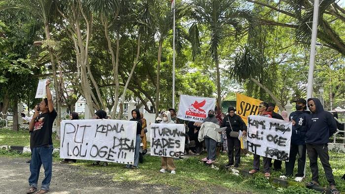 Aksi di Inspektorat Donggala,