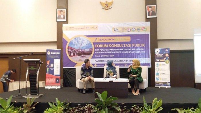 BPOM di Palu Gelar Forum Konsultasi Publik, Bahas Standar Pelayanan